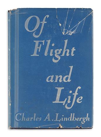 (AVIATION.) Lindbergh, Charles A. Of Flight and Life.